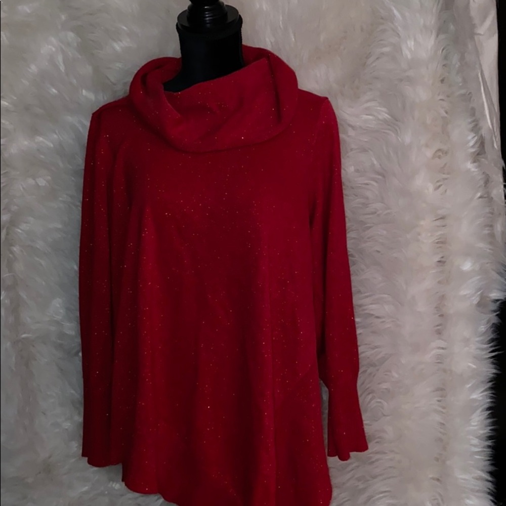Red sparkly Holiday sweater